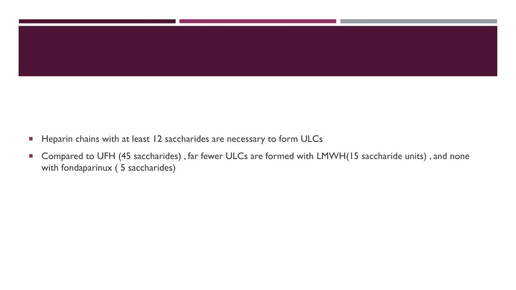 heparin chains with at least 12 saccharides