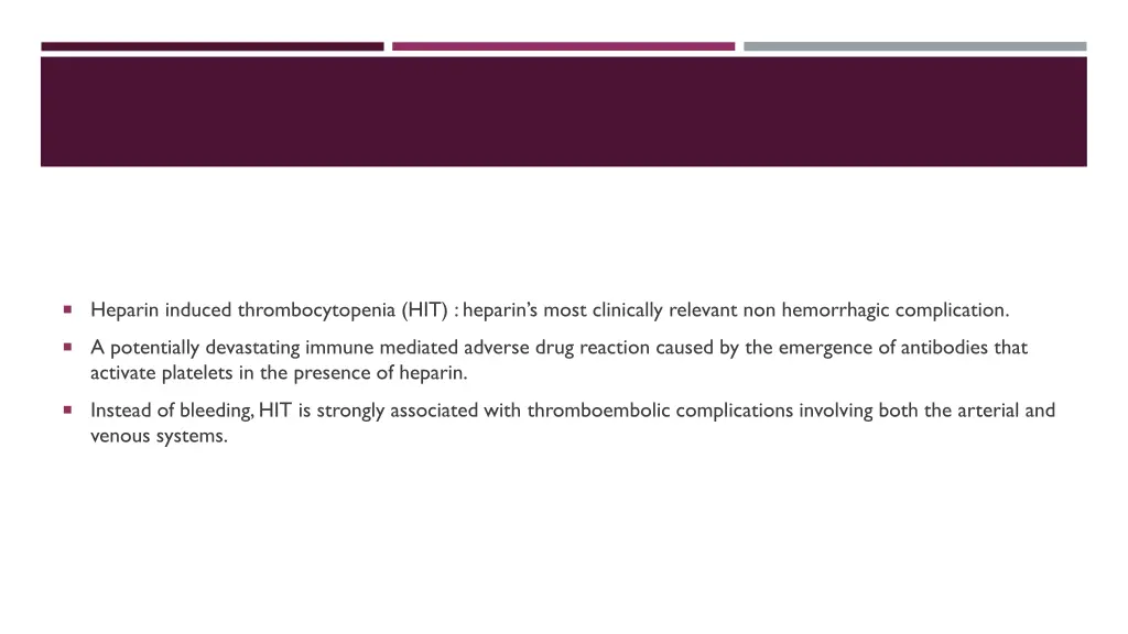 heparin induced thrombocytopenia hit heparin