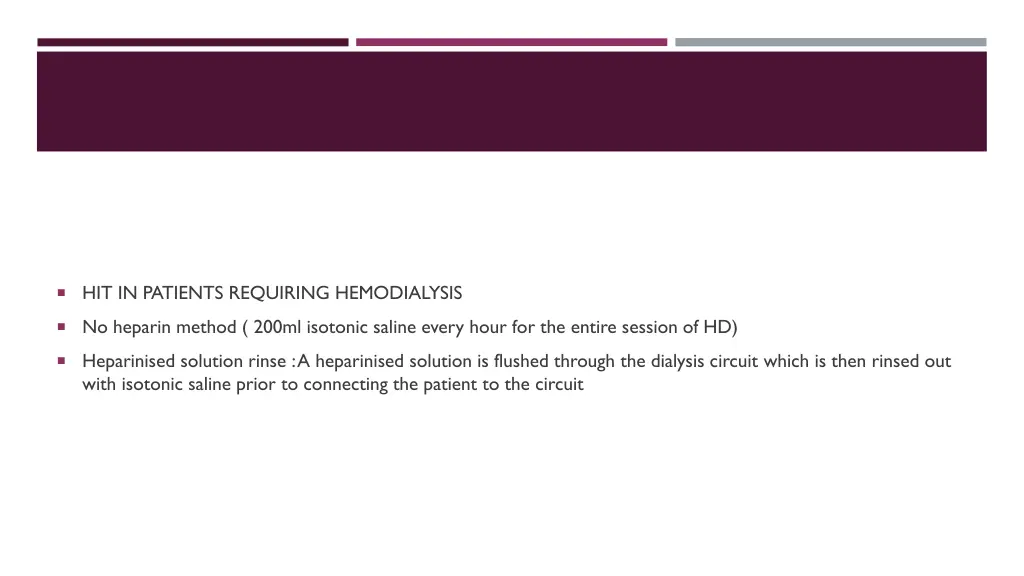 hit in patients requiring hemodialysis