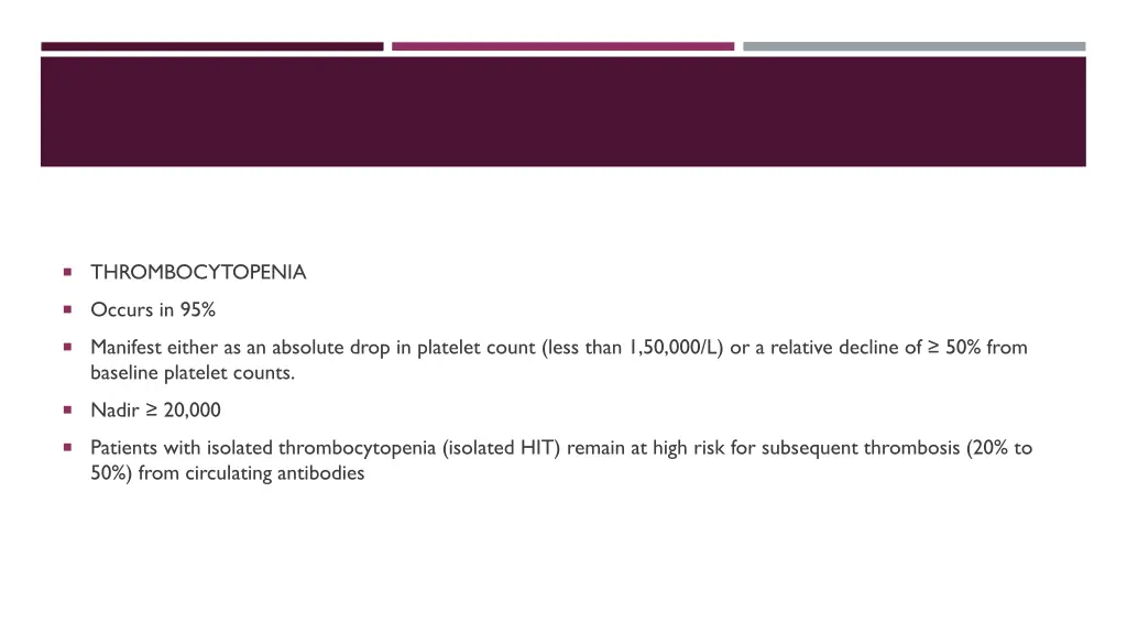 thrombocytopenia