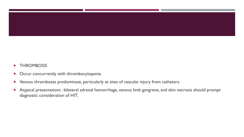 thrombosis