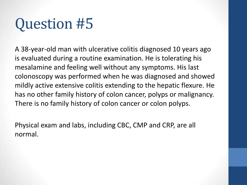 question 5