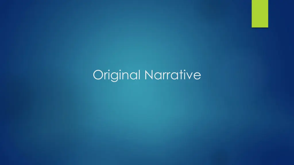 original narrative