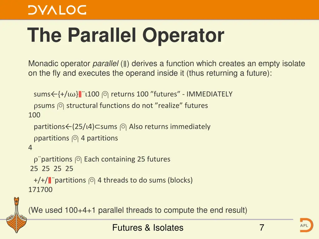 the parallel operator