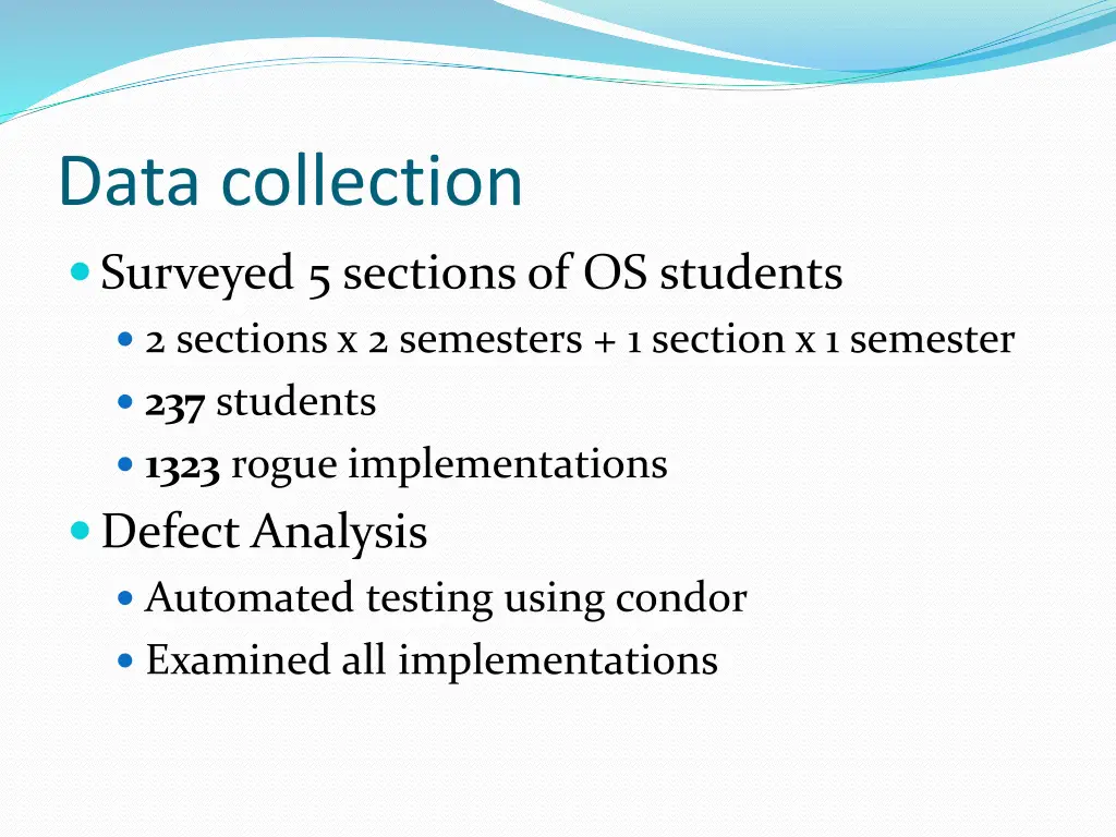 data collection