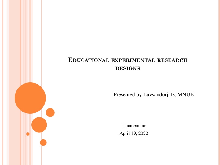 e ducational experimental research designs