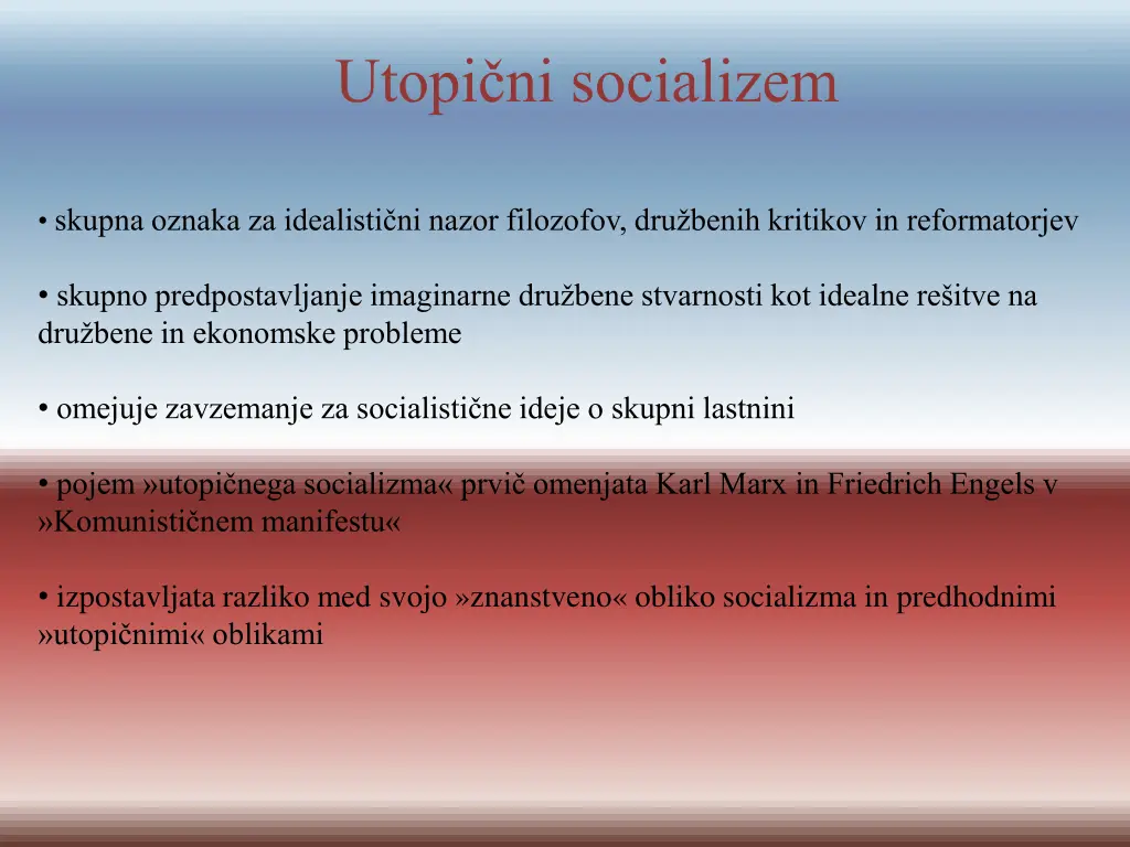 utopi ni socializem