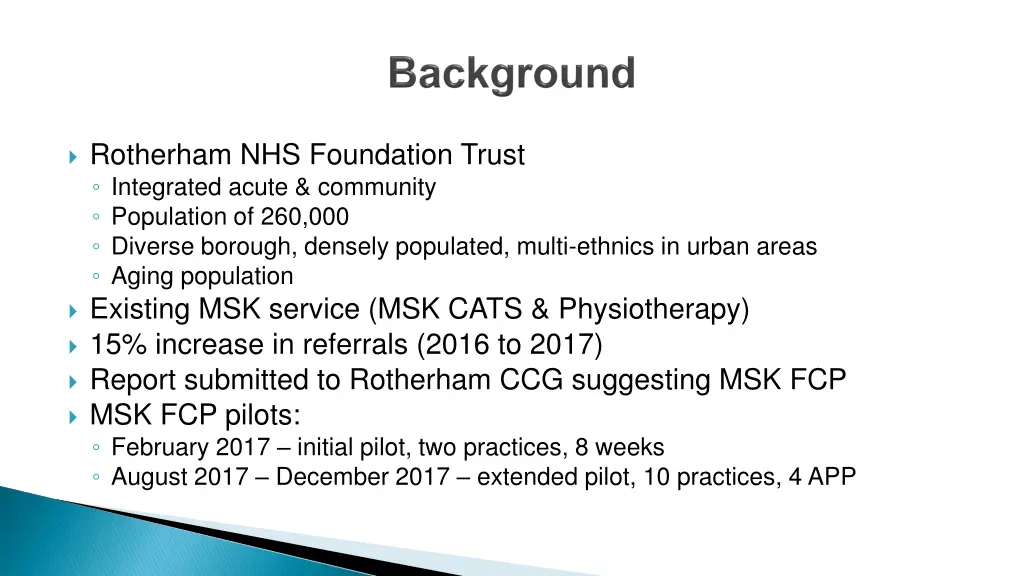 rotherham nhs foundation trust integrated acute