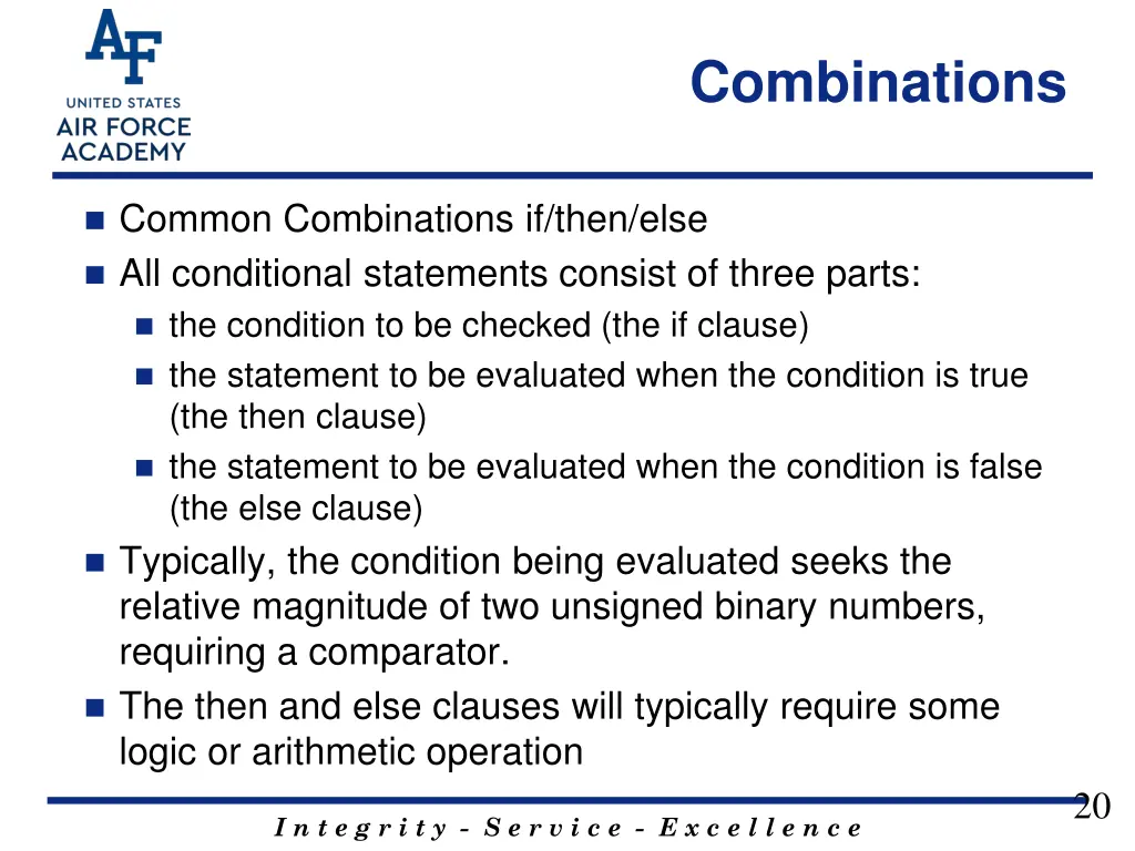 combinations 1