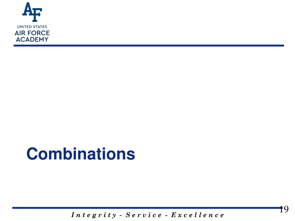 combinations