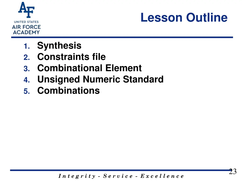 lesson outline 1