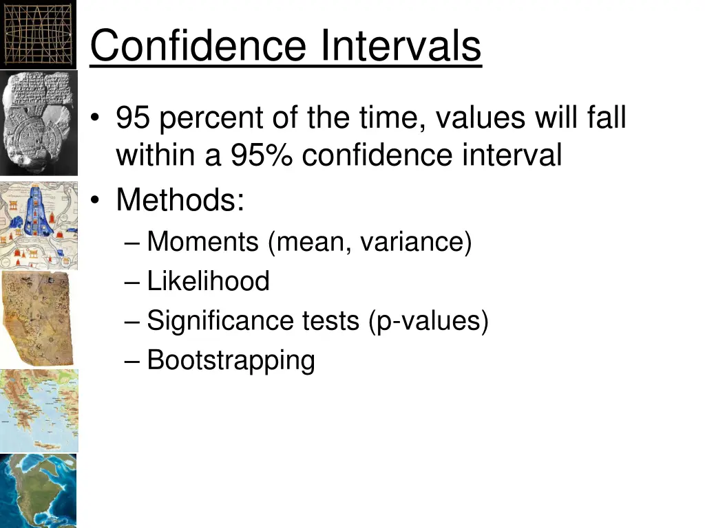 confidence intervals