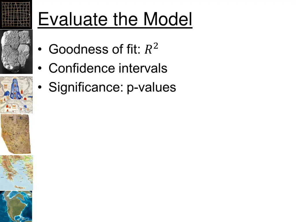 evaluate the model