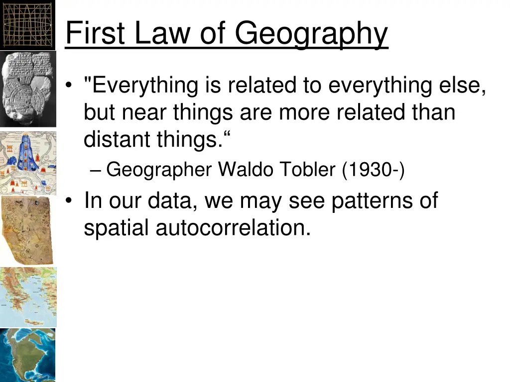 first law of geography