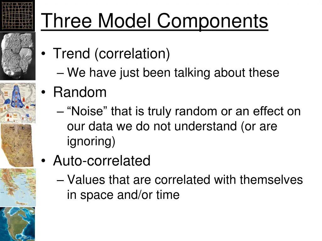 three model components
