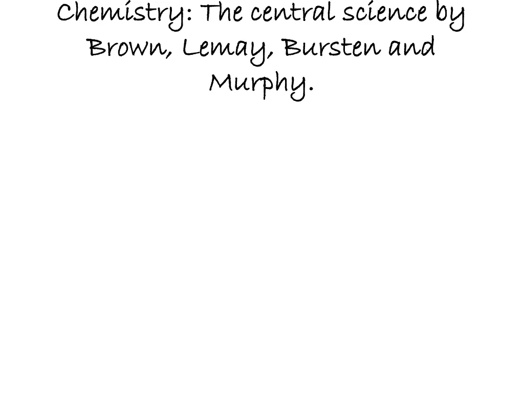chemistry the central science by chemistry