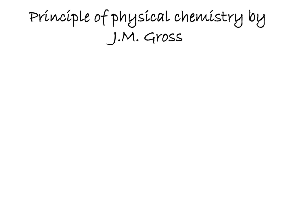principle of physical chemistry by principle
