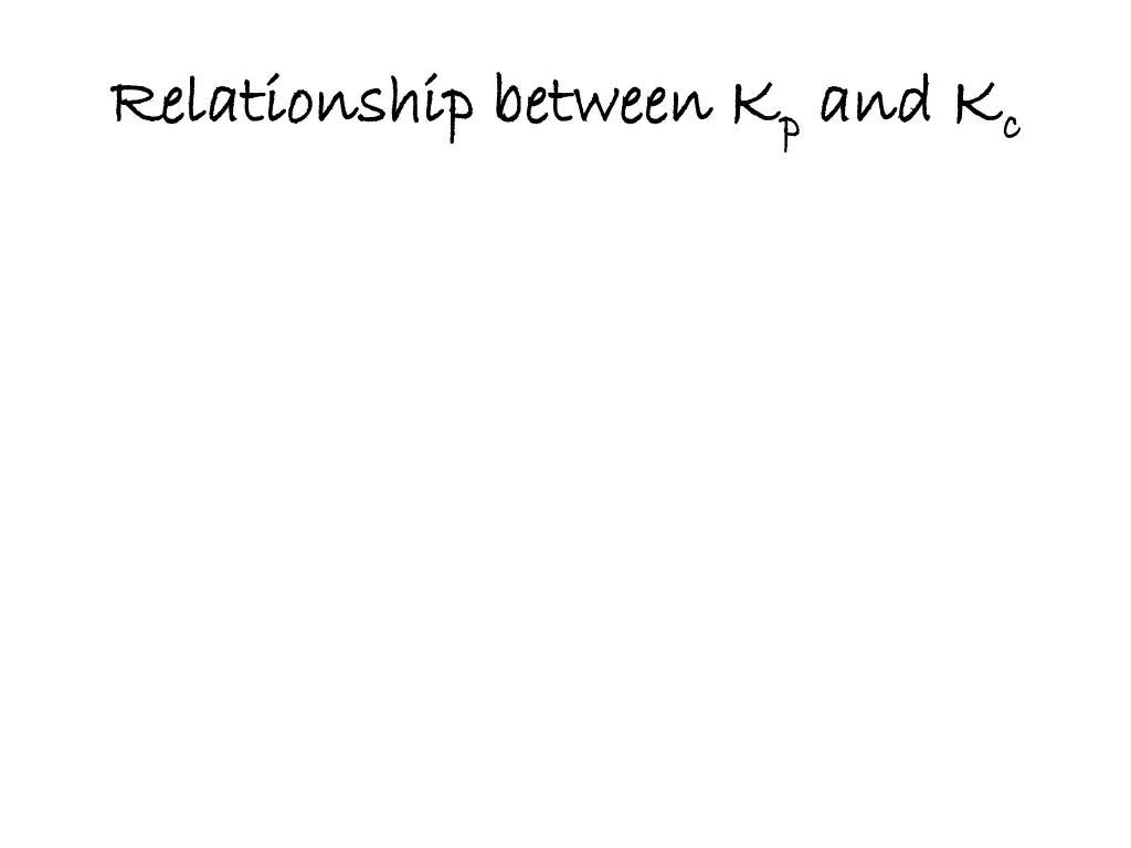 relationship between k relationship between