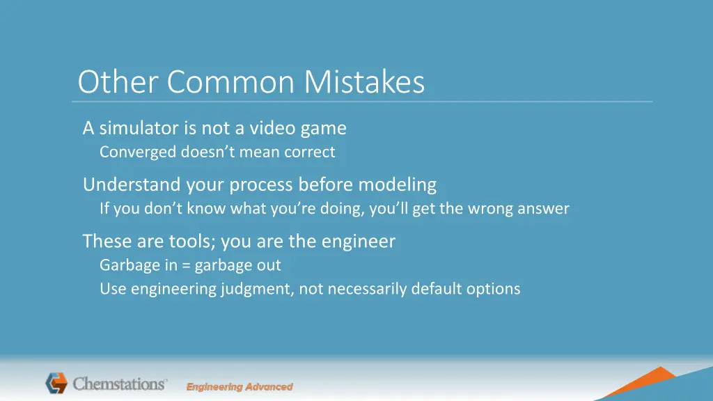 other common mistakes
