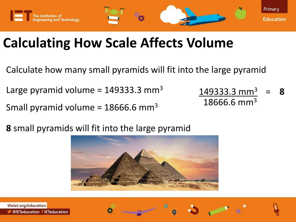 calculating how scale affects volume