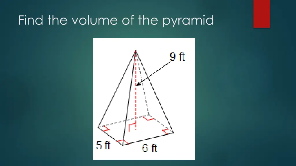 find the volume of the pyramid 2