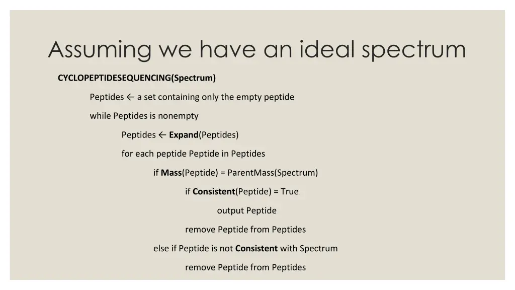 assuming we have an ideal spectrum