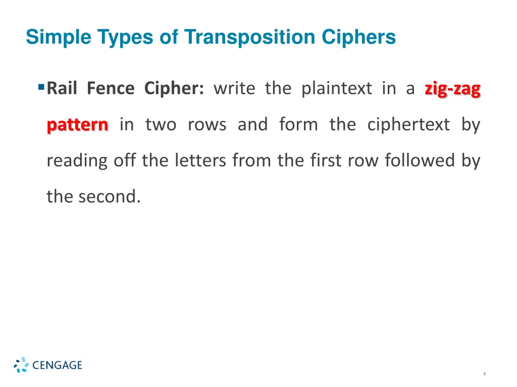 simple types of transposition ciphers