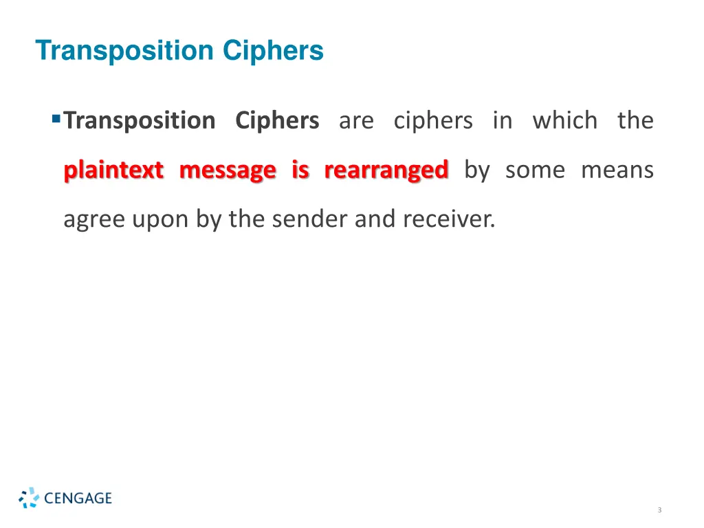 transposition ciphers