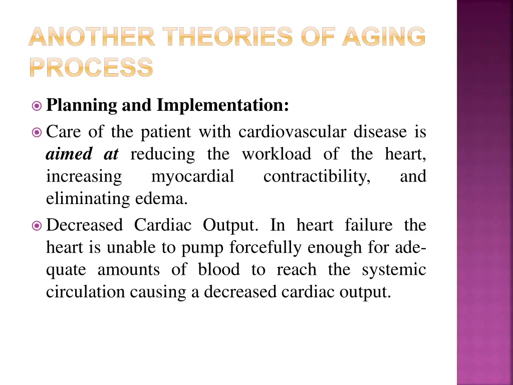another theories of aging process