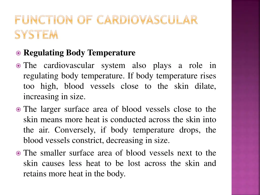 function of cardiovascular system 4