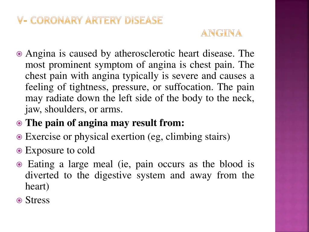 v coronary artery disease 1