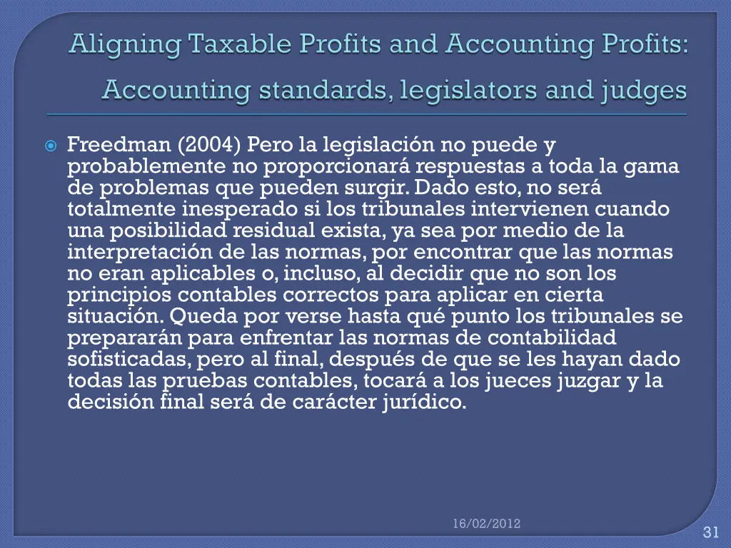 freedman 2004 pero la legislaci n no puede