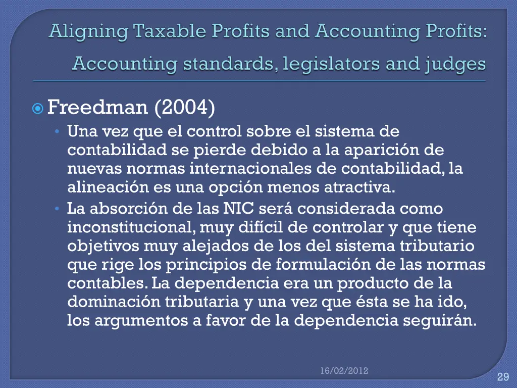 freedman 2004 una vez que el control sobre