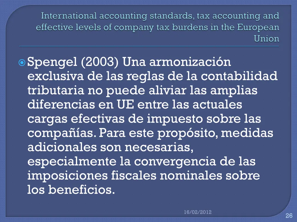 spengel 2003 una armonizaci n exclusiva