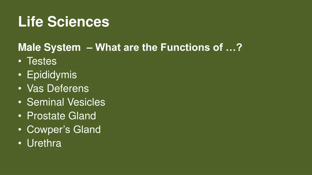 life sciences 3