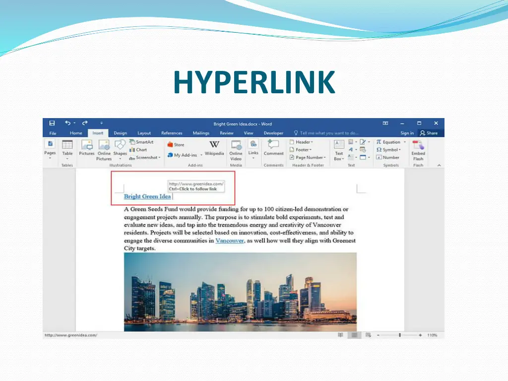 hyperlink