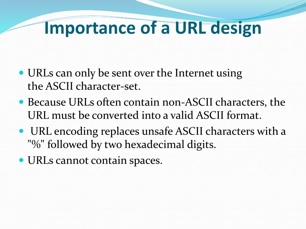 importance of a url design