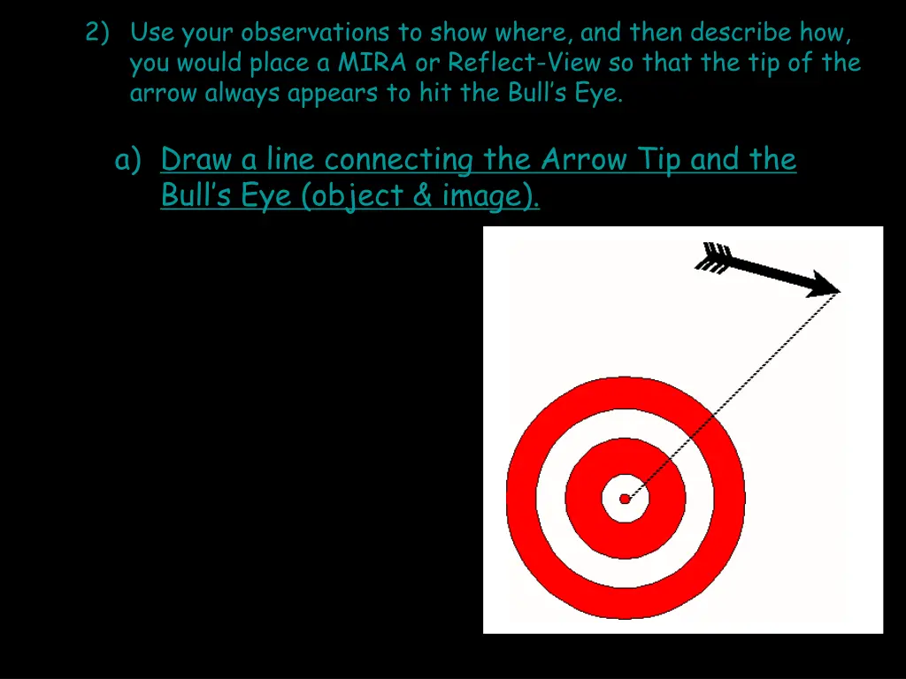 2 use your observations to show where and then