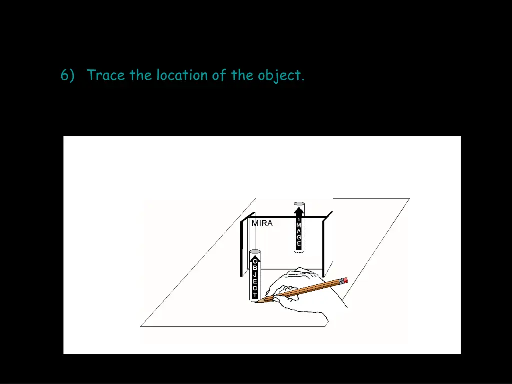 6 trace the location of the object