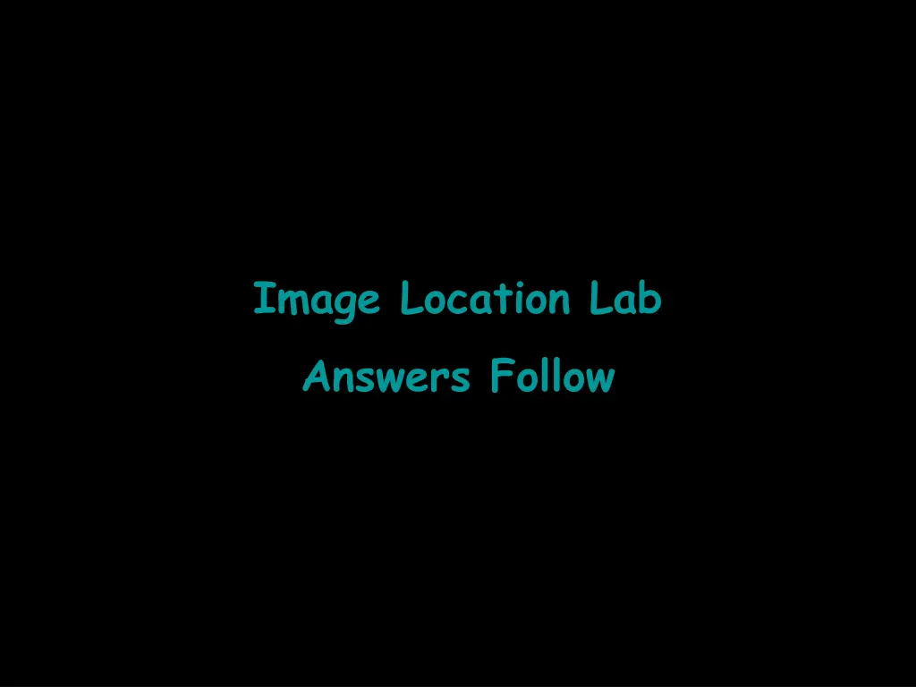 image location lab answers follow