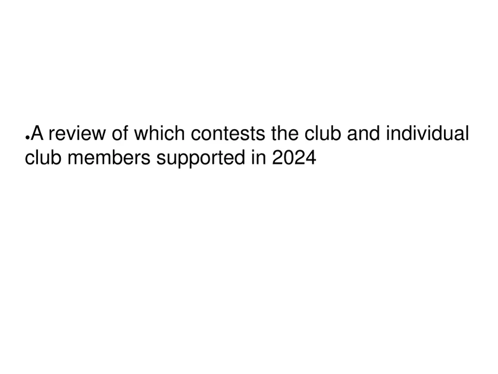 a review of which contests the club