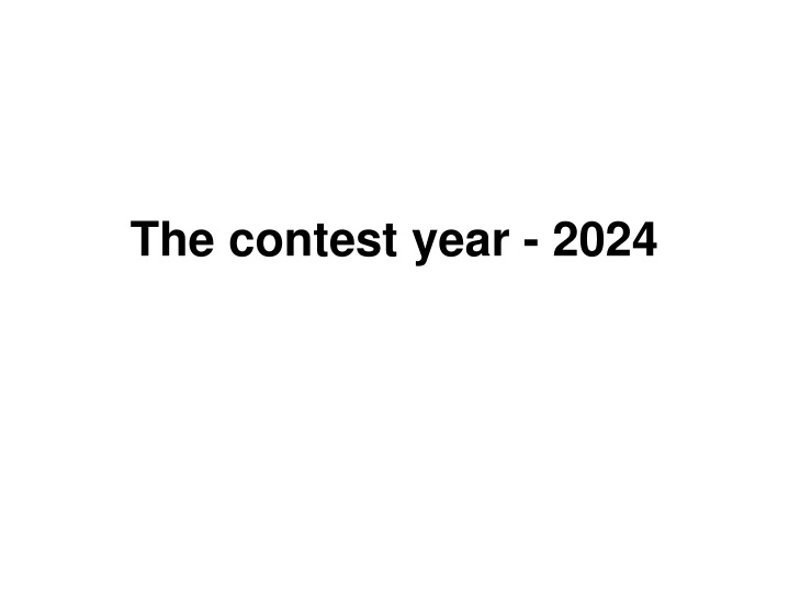 the contest year 2024