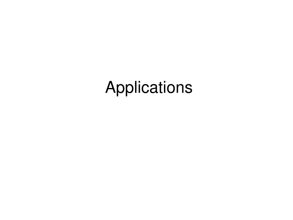 applications