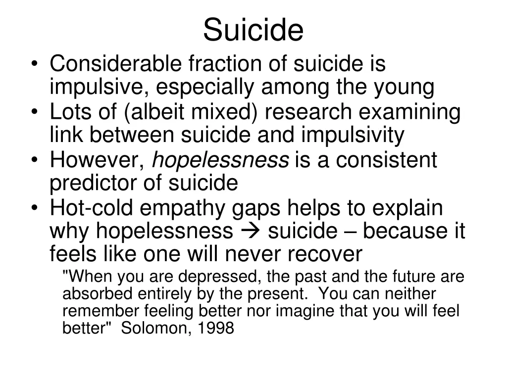 suicide
