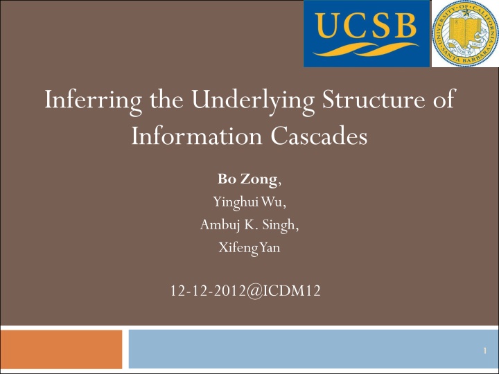 inferring the underlying structure of information