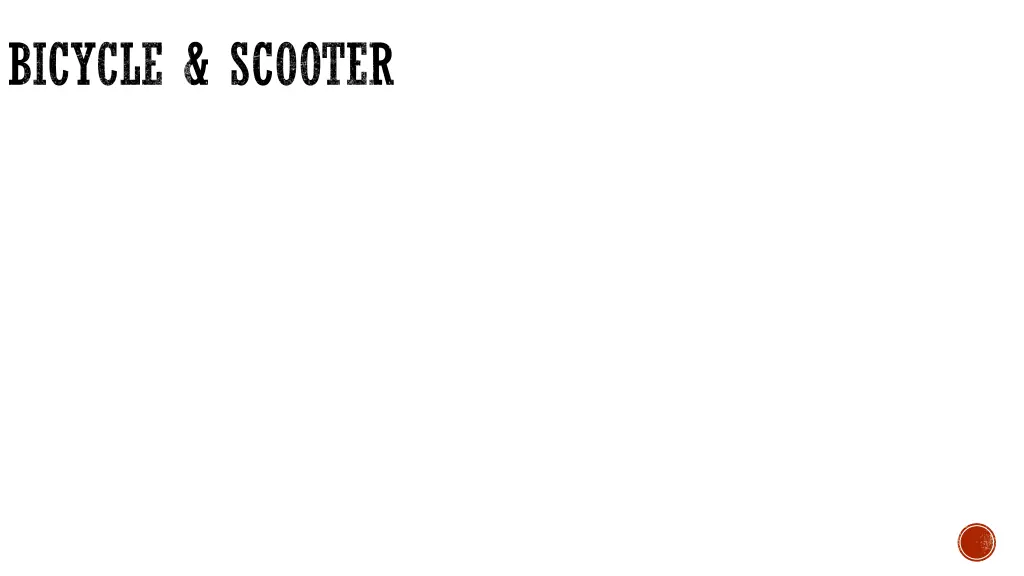 bicycle scooter