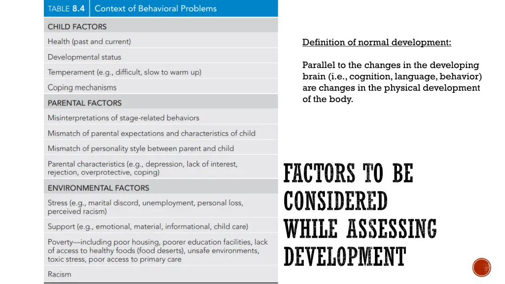 definition of normal development