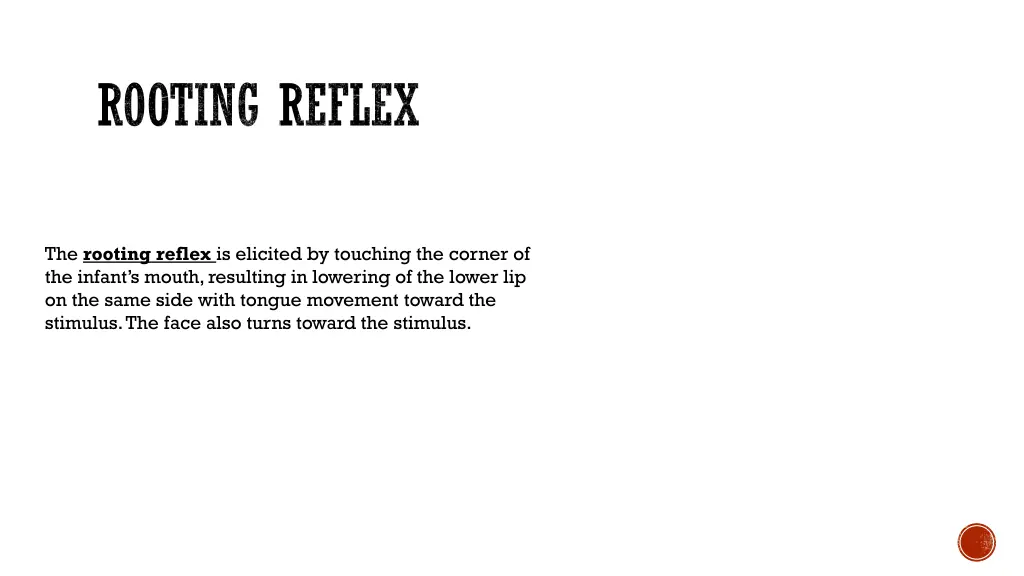 rooting reflex