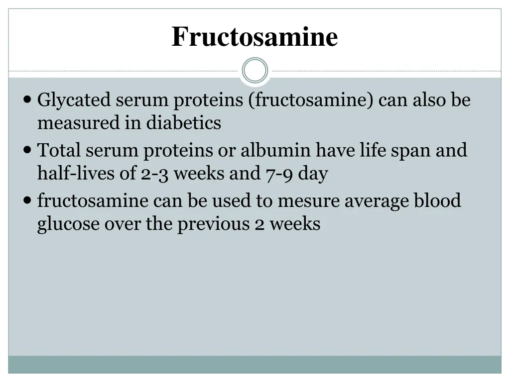 fructosamine