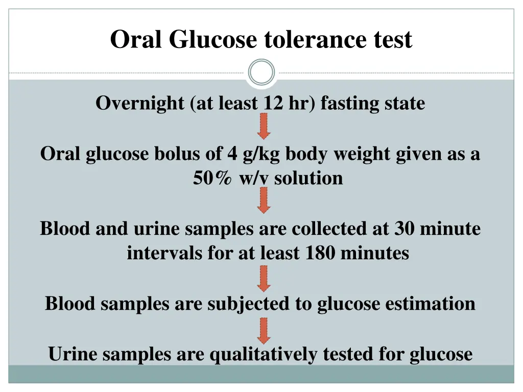 oral glucose tolerance test